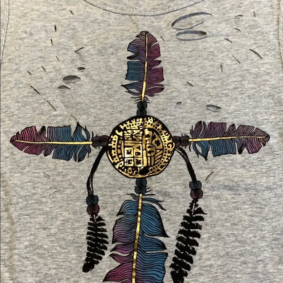 SOPRANO Southwest Aztec Muscle Tee SMALL - Picture 3 of 6